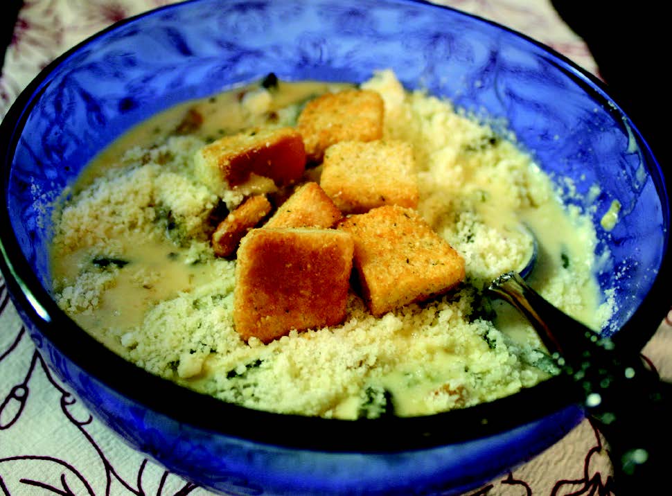 Five Cheese Roasted Veggie Soup