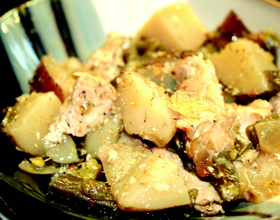 Slow cooker chicken and green beans