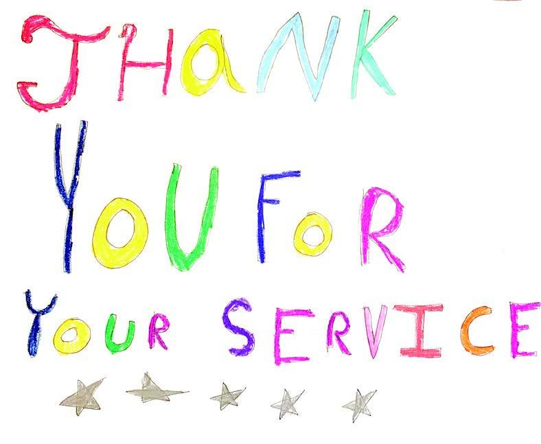 Thank you for your service