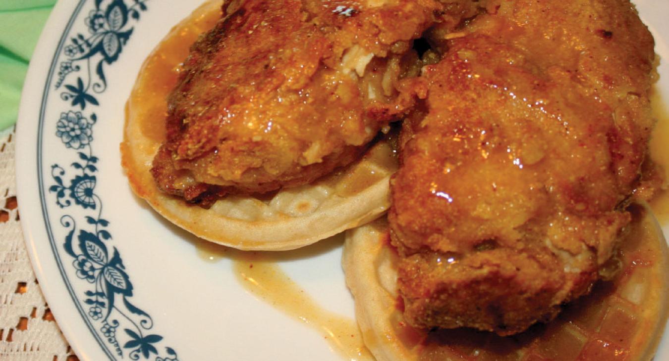 Perky Chicken and Waffles