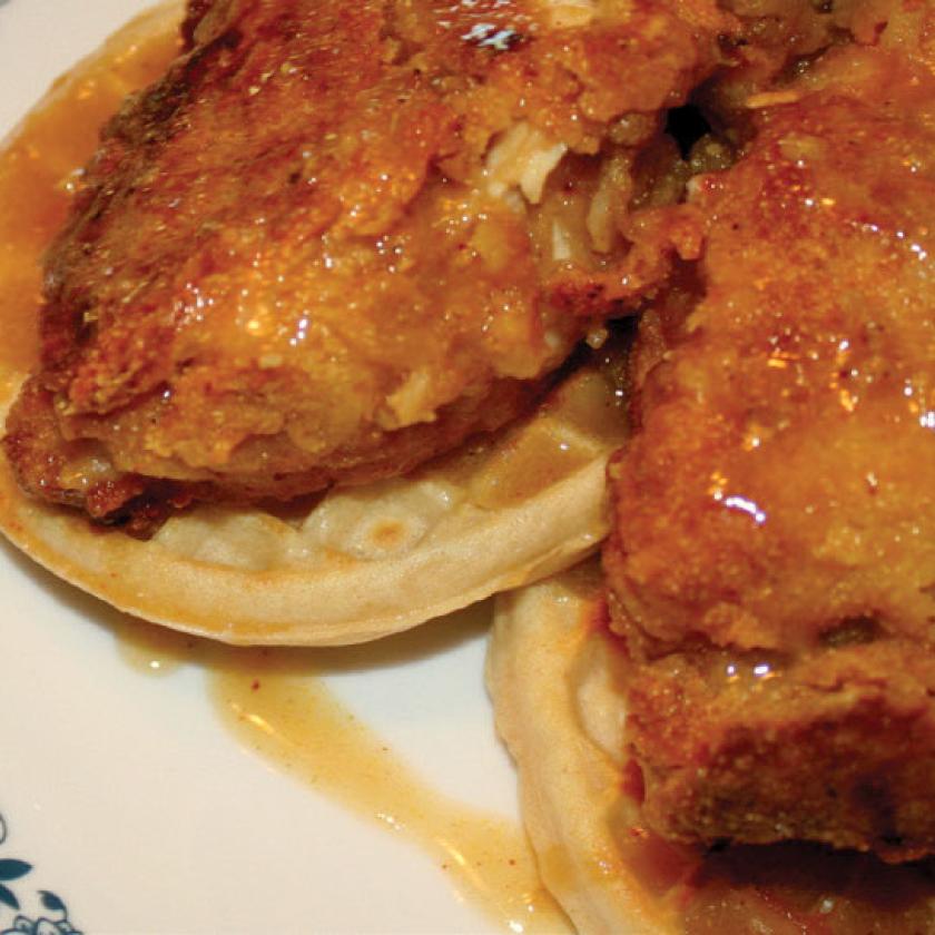 Perky Chicken and Waffles