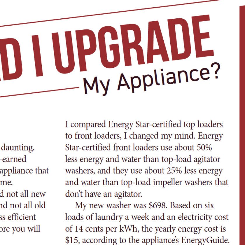 Upgrading Appliances